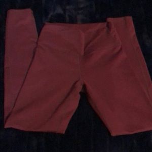 Burgundy Fabletics leggings